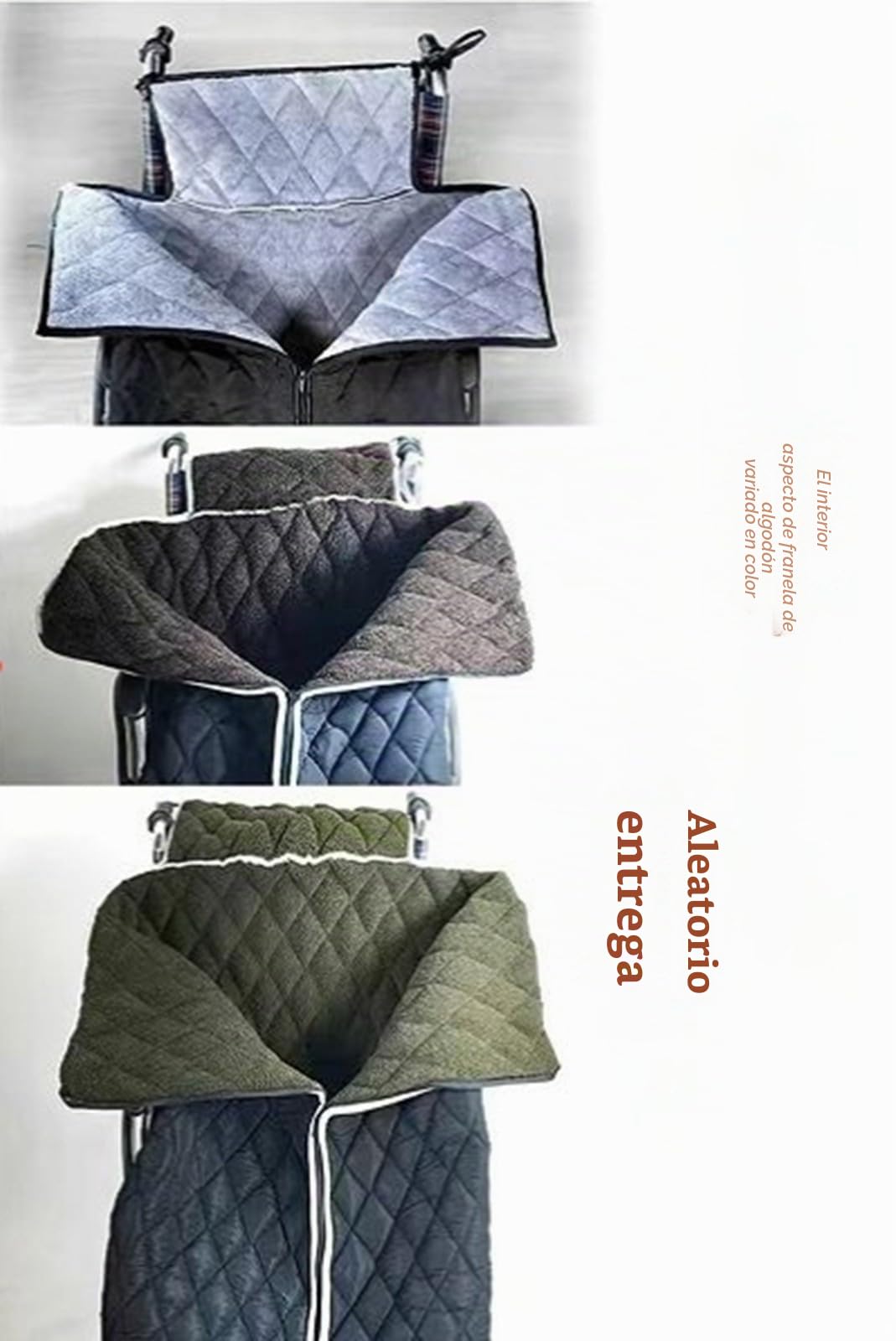 Manta para Silla De Ruedas para Calidez, Saco para Silla De Ruedas, Manta Gruesa con Forro Polar, Impermeable, Funda para Piernas para Silla De Ruedas, Accesorio para Silla De Ruedas