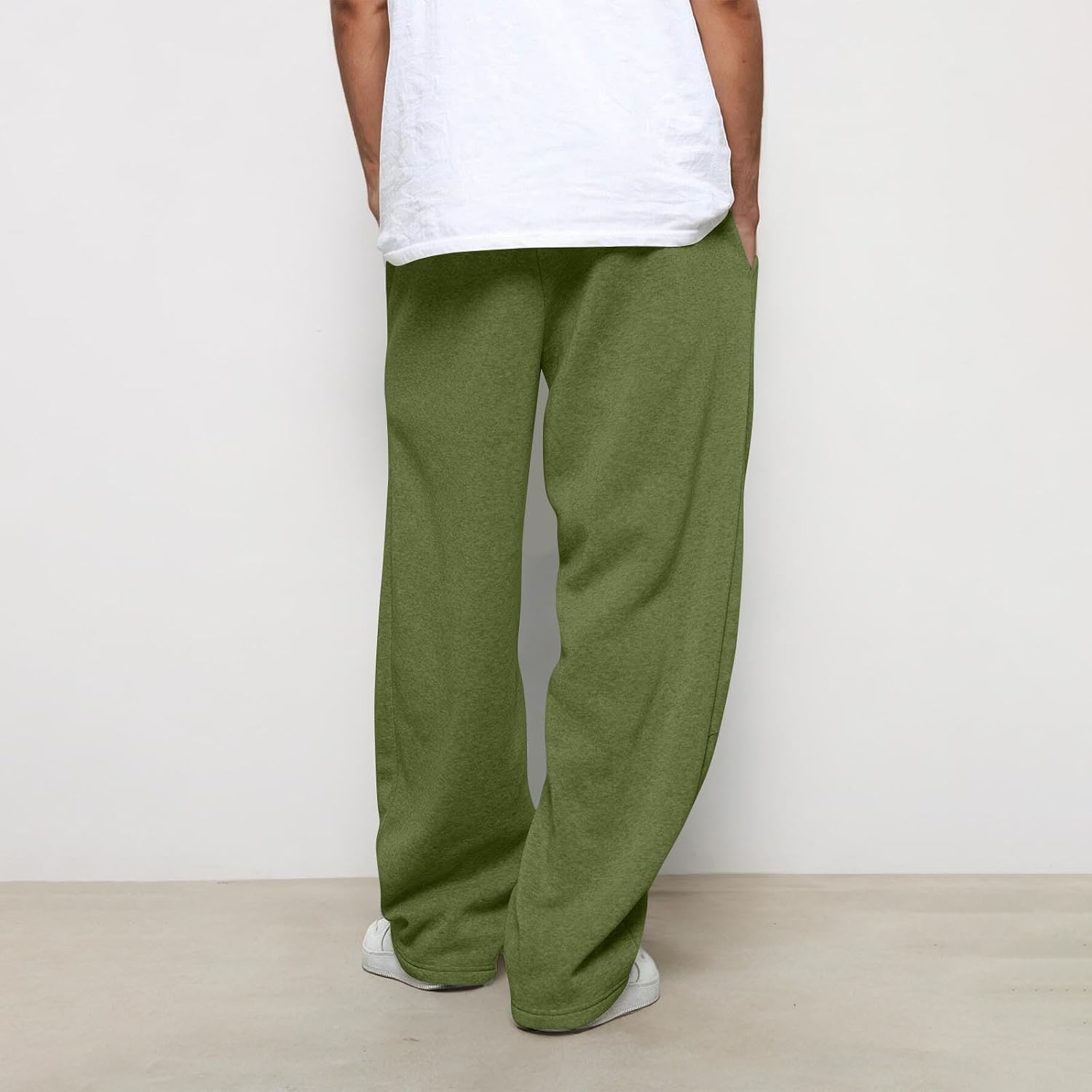 Men's Wide Leg Sweatpants Baggy Straight Leg Lounge Pants