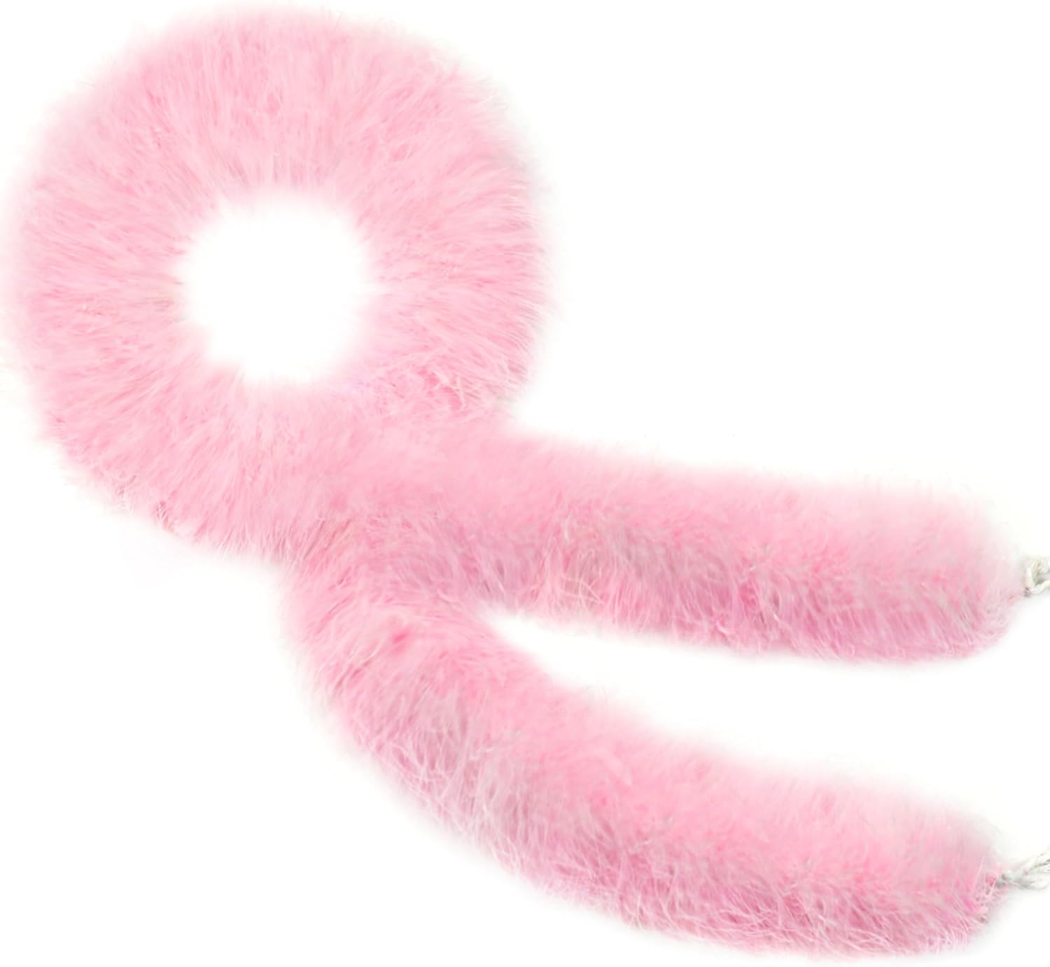 Pink Marabou Feather Boa - 45g 2 Yards Boas Feather for DIY Craft, Clothes, Adults and Halloween Party Decoration(Light Pink)