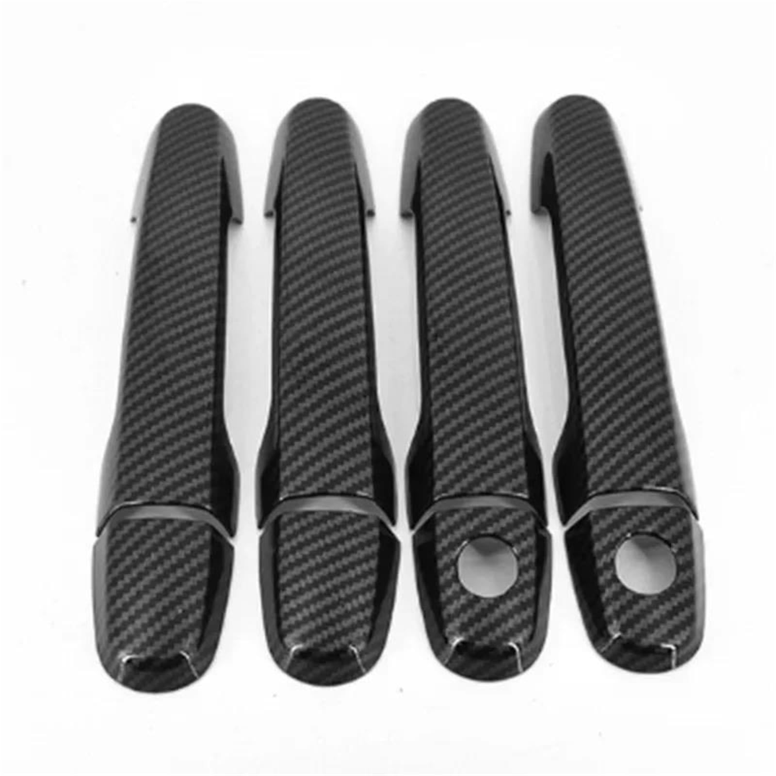 JTWMTY Gloss Black Door Handle Cover Sticker Trim for Corolla for Axio for Altis 2008-2013 Car Accessories(Style 4)