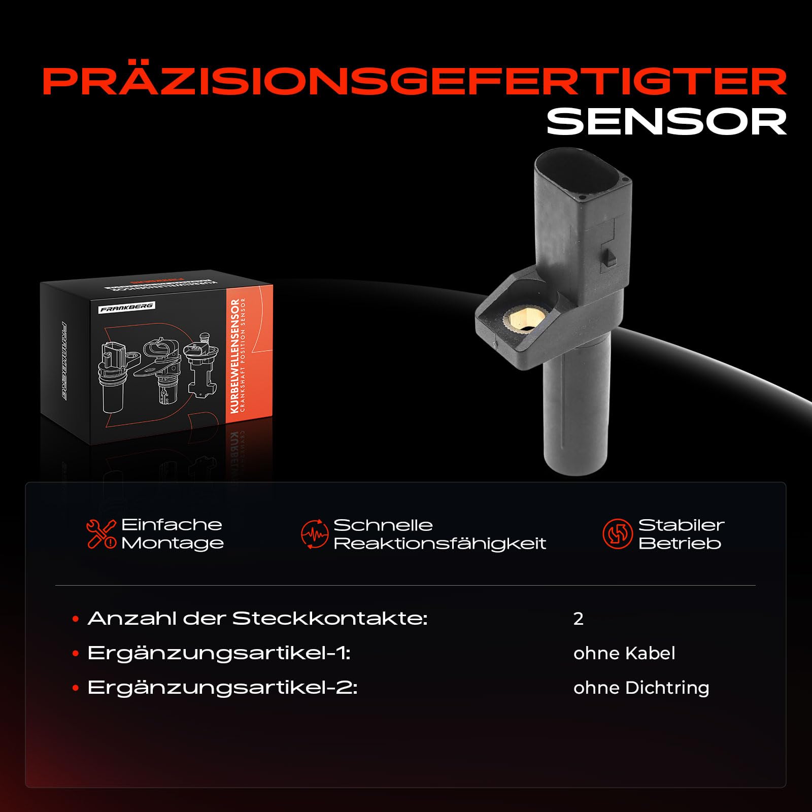 Kurbelwellensensor für Cabrio City-Coupe Crossblade Roadster Fortwo C-Klasse E-Klasse C-Klasse E-Klasse CLK M-Klasse 0.6L-5.5L 1993-2013 A0031539528