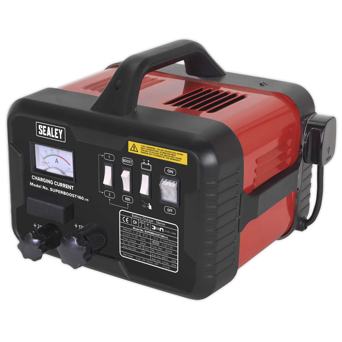 Sealey Starter/Charger 160/30Amp 12/24V - SUPERBOOST160 Jump Starter and Battery Charger