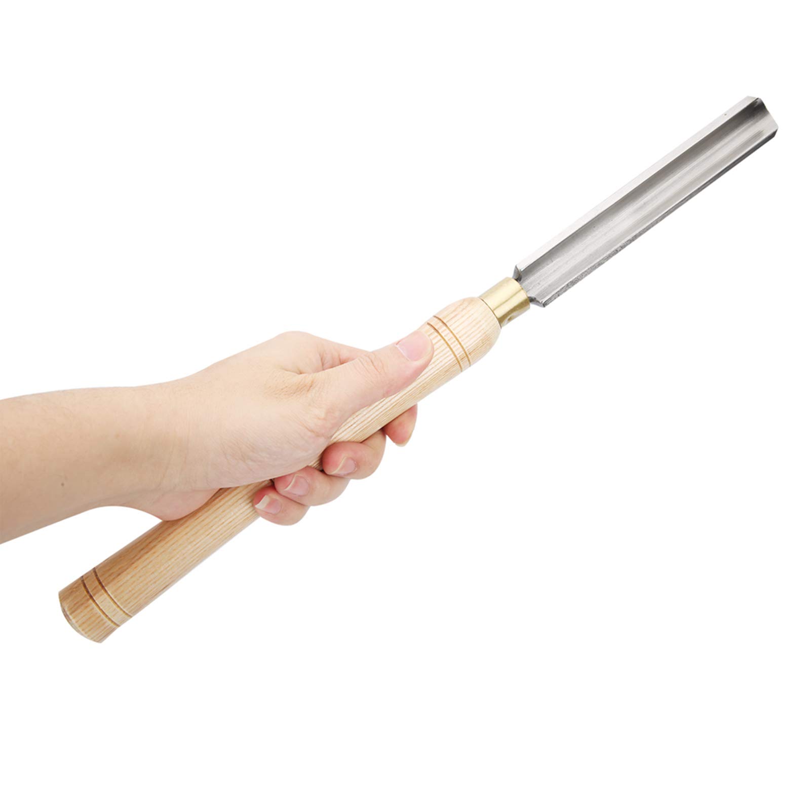 Outil de Tournage du Bois HSS 25 Mm à Main avec Manche en Bois Dur Gouge Professionnelle pour Projets de Sculpture et Travail du Bois Précision et Contrôle Optimal