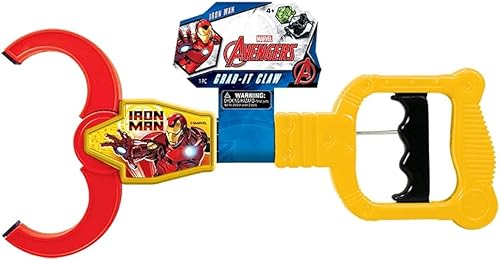 JA-RU Marvel Avengers - Juguete agarrador de garras de Iron Man para niños (paquete de 1) Herramienta de recogida de garras de robot de 12.5