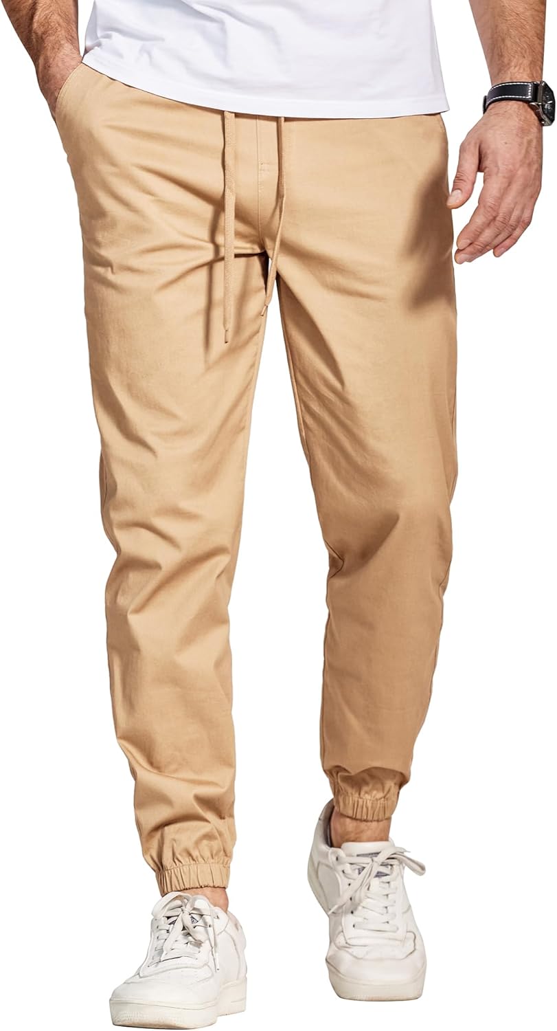 COOFANDY Men's Cotton Drawstring Jogger Pants - Image 2