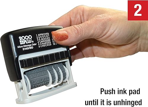 Miniatura 8 de Cosco 2000 PLUS Tipo autoentintado Tamaño 1 Micro Mensaje Dater (011090)