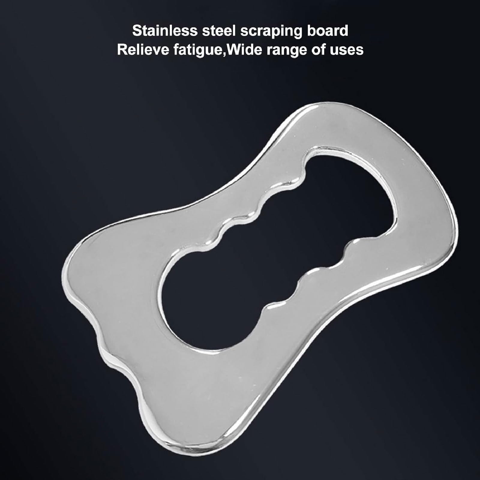 Junta Gua Sha Tabla Guasha de acero inoxidable para masaje corporal Guasha con bolsa, herramienta de masaje SPA para aliviar el dolor de fatiga, reducir las arrugas y la hinchazón Herramientas Gua Sha