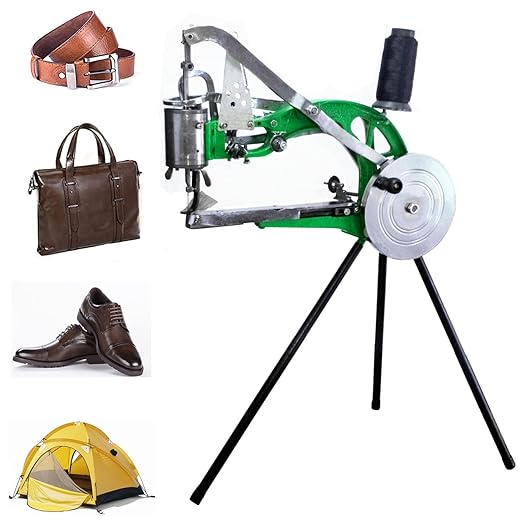 YEQIN Hand Cobbler Shoe Repair Machine dual Cotton Nylon Line Sewing Machine Manual Leather Machine for Bags, Tents, Clothes, Quilts, Coats, Trousers