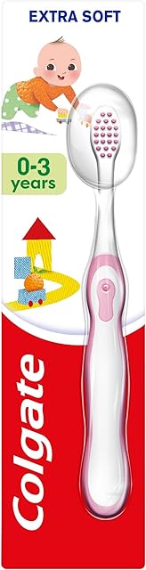 Colgate Kids Extra Soft Toothbrush 0-3 Years, Assorted Colors