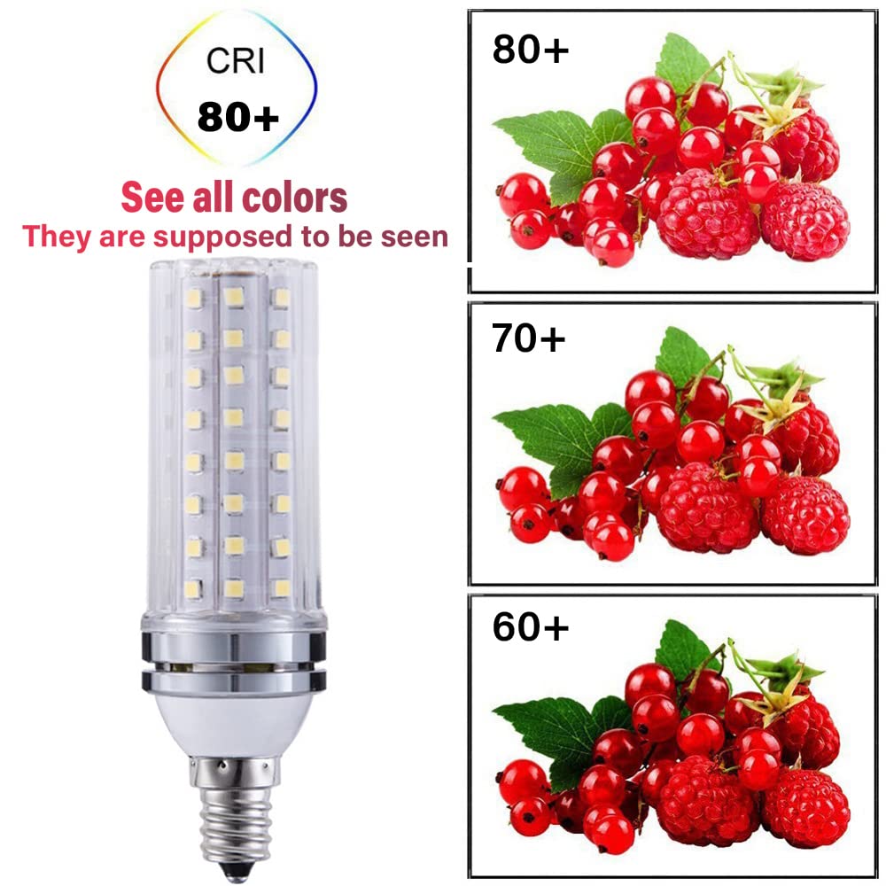 RYTM Lampadine LED, lampadina a mais con base E12/E14, 16 W 1000 LM, 20 W 1300 LM, equivalente a 160/200 Watt, 3000 K 4000 K 6000 K Non dimmerabile CA 85 V ~ 265 V (confezione da 10)