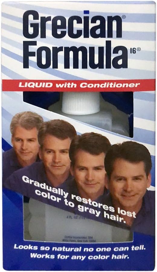 Grecian Formula 16 Liquid with Conditioner 4 oz. #201 (3-Pack)