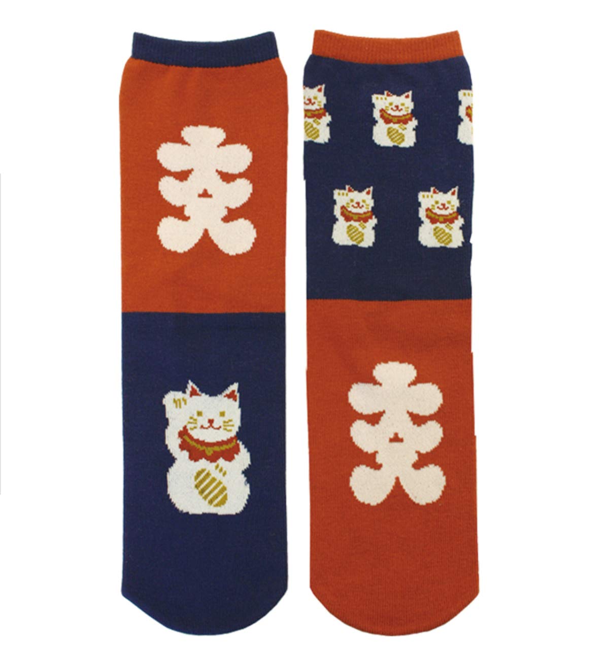 ShinobiyaJapanese Samurai Ninja Socks Design Manekineko