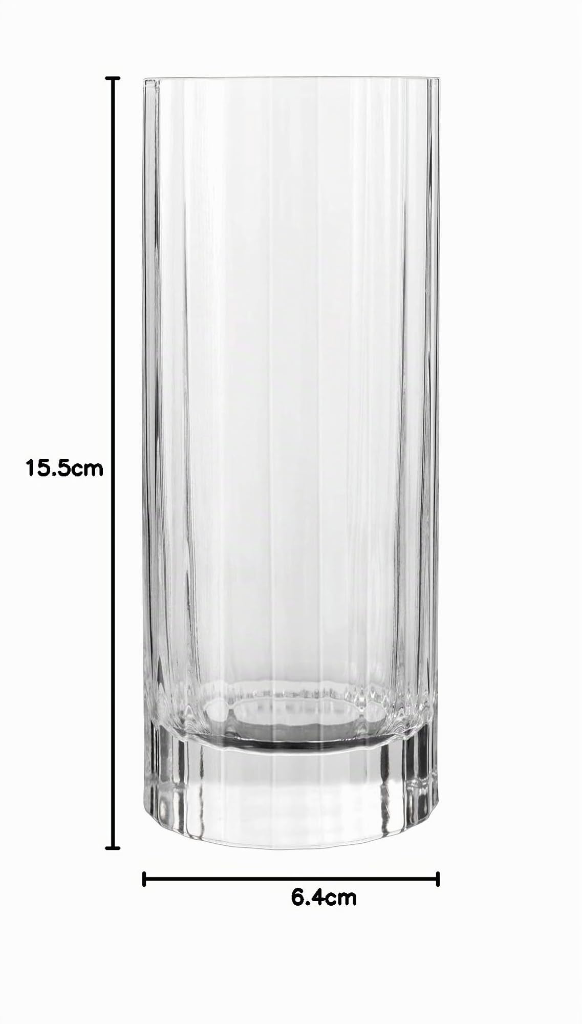 Bormioli Luigi - Boîte de 6 verres à Whisky Bach forme haute 36 cl
