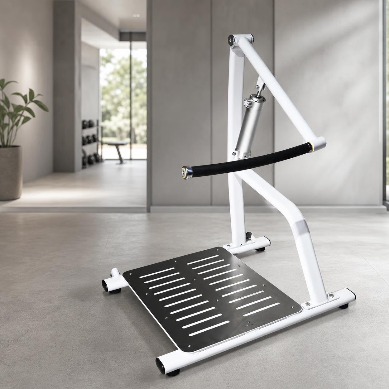 Pressa Spalle Professionale in Acciaio, Attrezzo Fitness Arancione per Palestra in Casa, Carico Massimo 150 kg