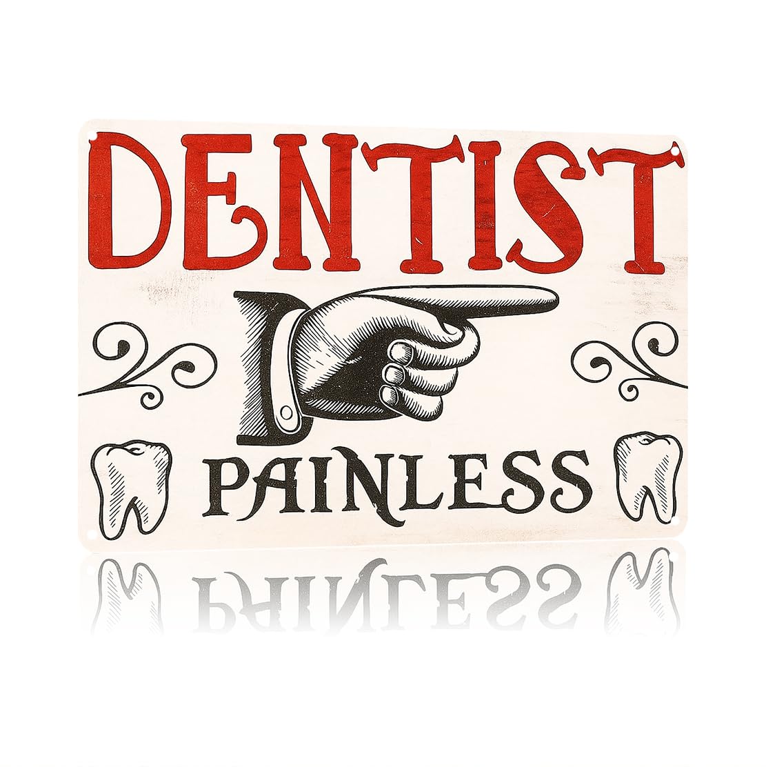 KWQDOZF Funny Metal Signs Posters DENTIST Sign Wall Art for Yard Outdoor Lawn Garden Home Decor 8X12inch