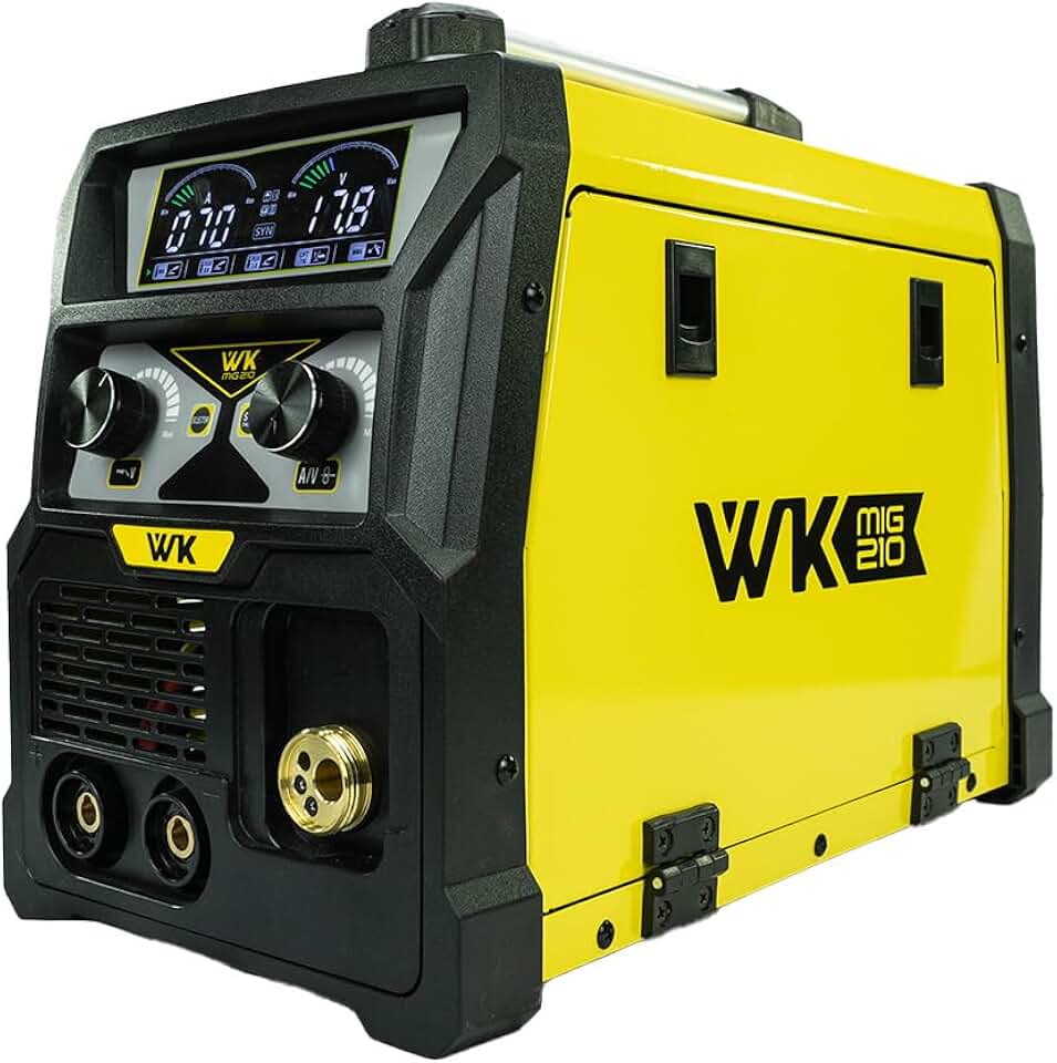 Máquina de Solda Multiprocesso WK MIG 210A 220V MIG com/sem gás MMA TIG LIFT