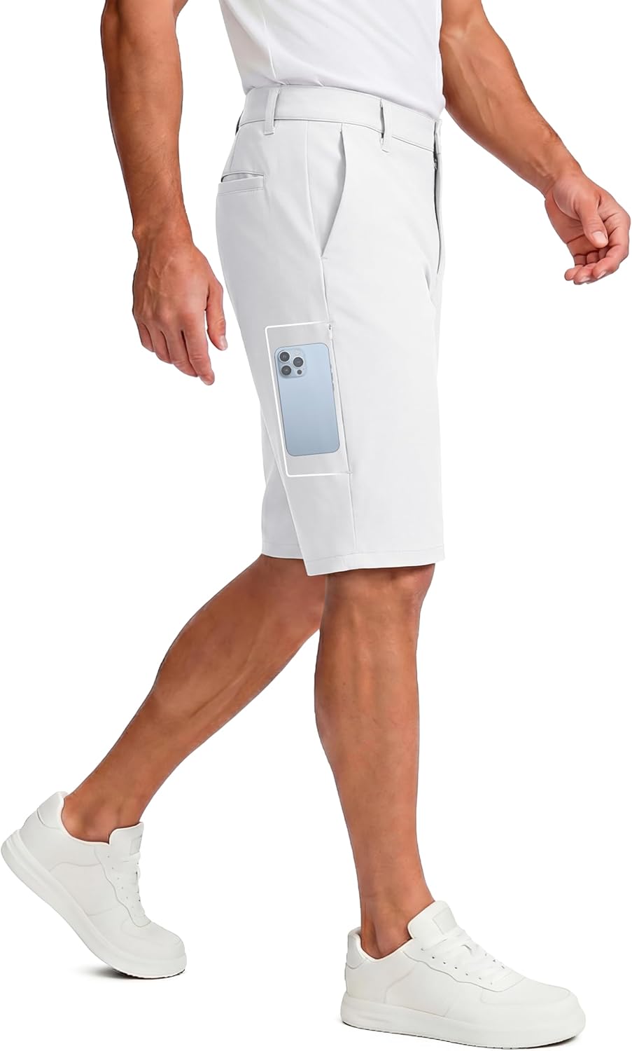 MAGCOMSEN Men's Golf Shorts with 6 Pockets 11 inch Inseam Quick Dry Stretch Casual Work Dress Hiking Shorts for Men
