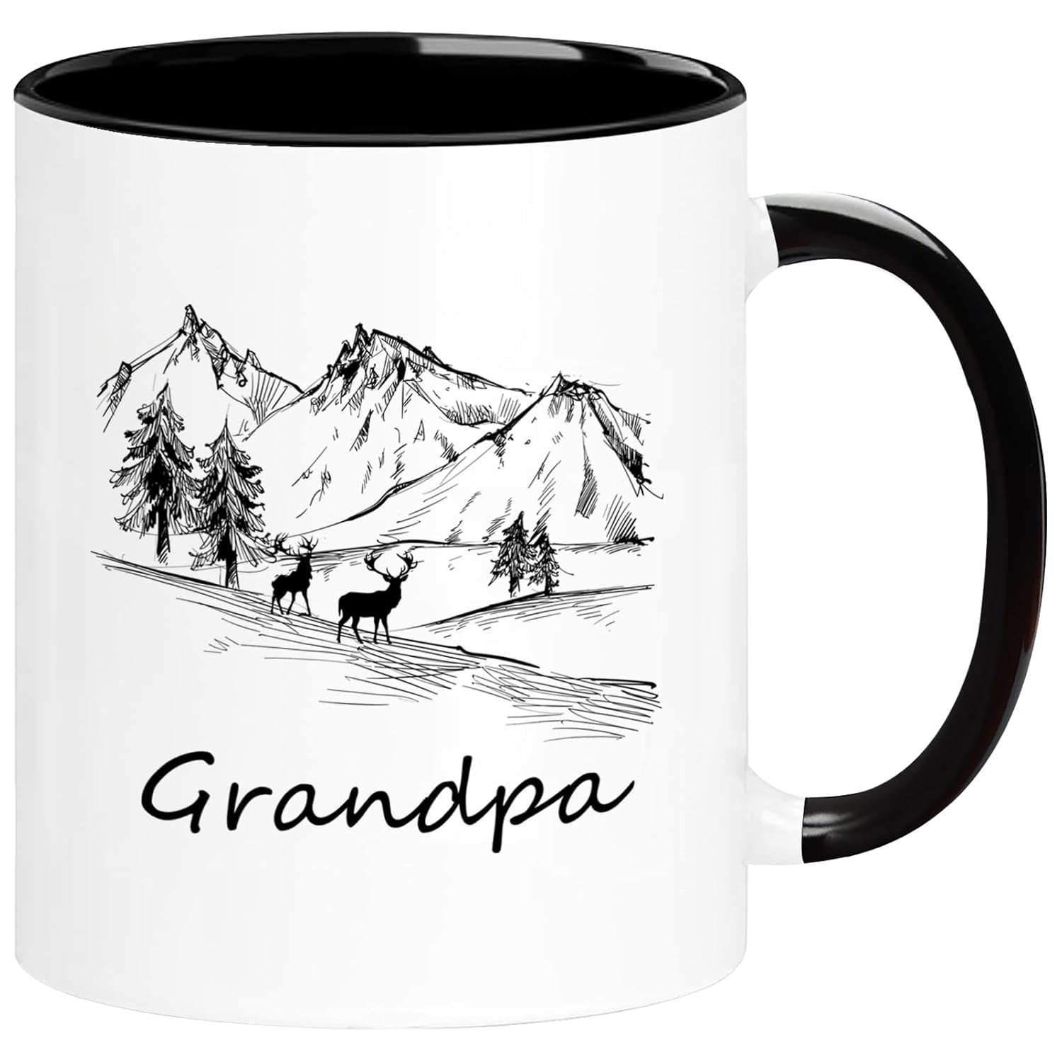 Grandpa Gifts Mug, Grandpa to Be, New Grandfather First Time, Promoted to Grandpa, Grandpa Gifts from Grandkids, Birthday Grandparents Day Christmas Anniversary Thanksgiving Gifts, 11oz