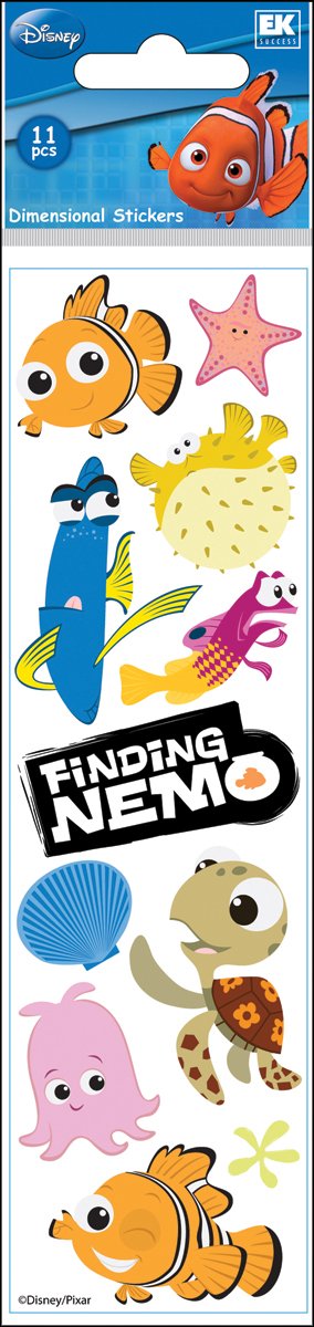 Stickers Le Monde de Nemo autocollants muraux relief Disney Pixar Slims enfant