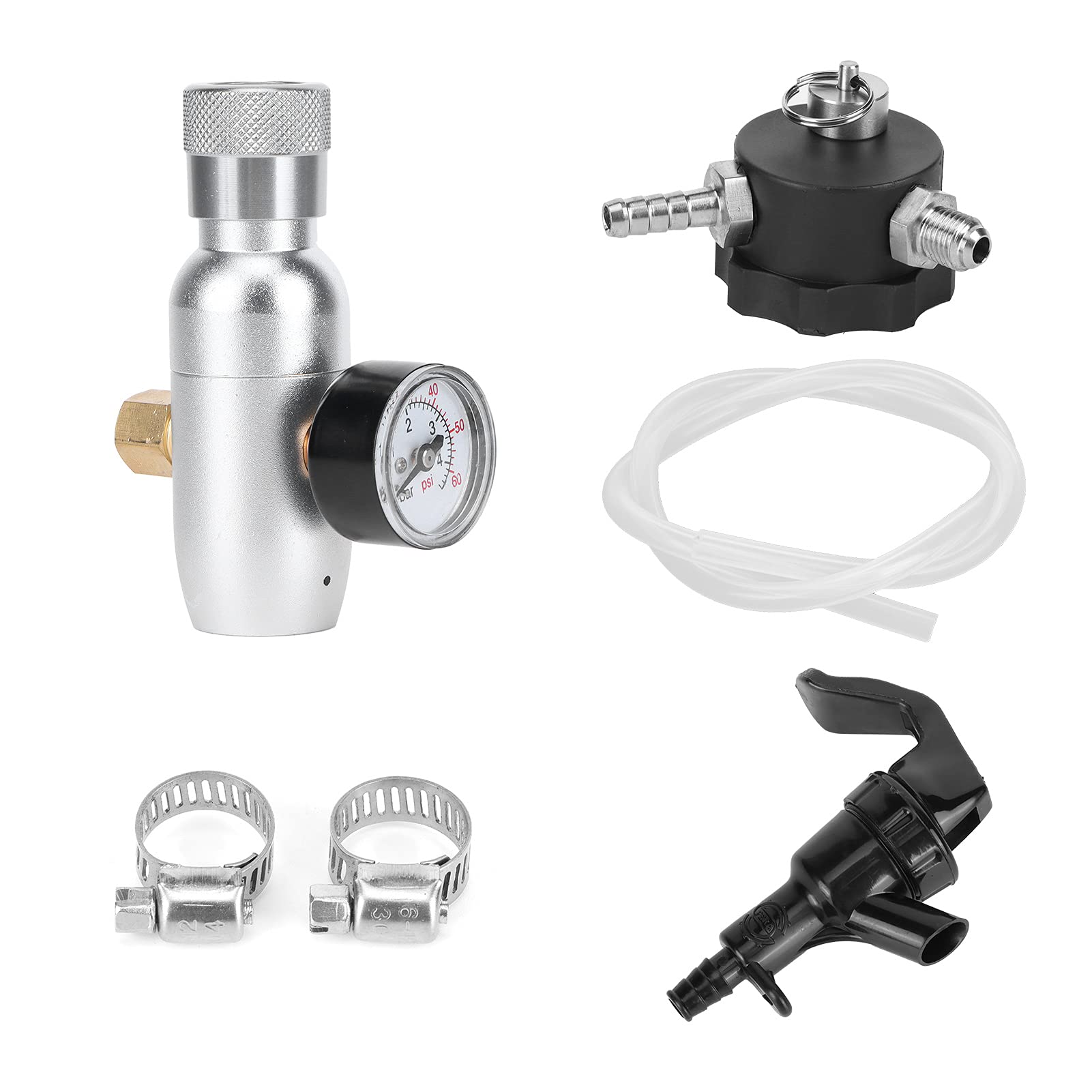 Grifo De Cerveza, Dispensador De Grifo De Cerveza, Regulador De CO2, Kit De Grifo Dispensador De Cerveza De Acero Inoxidable, Equipo De Barril De Cerveza Casero Portátil, Accesorios Para Barril De Cer