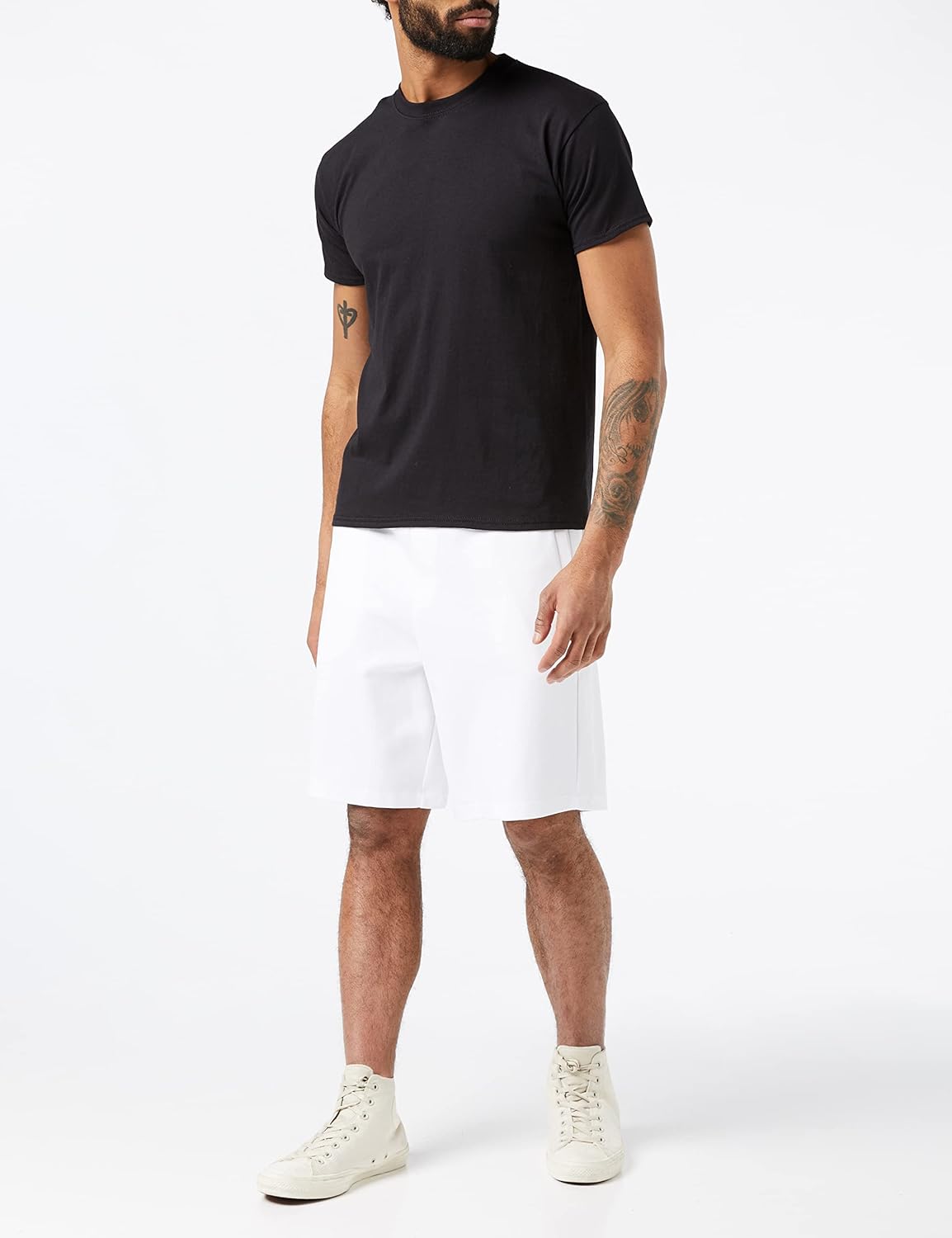 Armani Exchange Mens Embossed Ribbon Logo Organic Cotton Shorts - Image 2