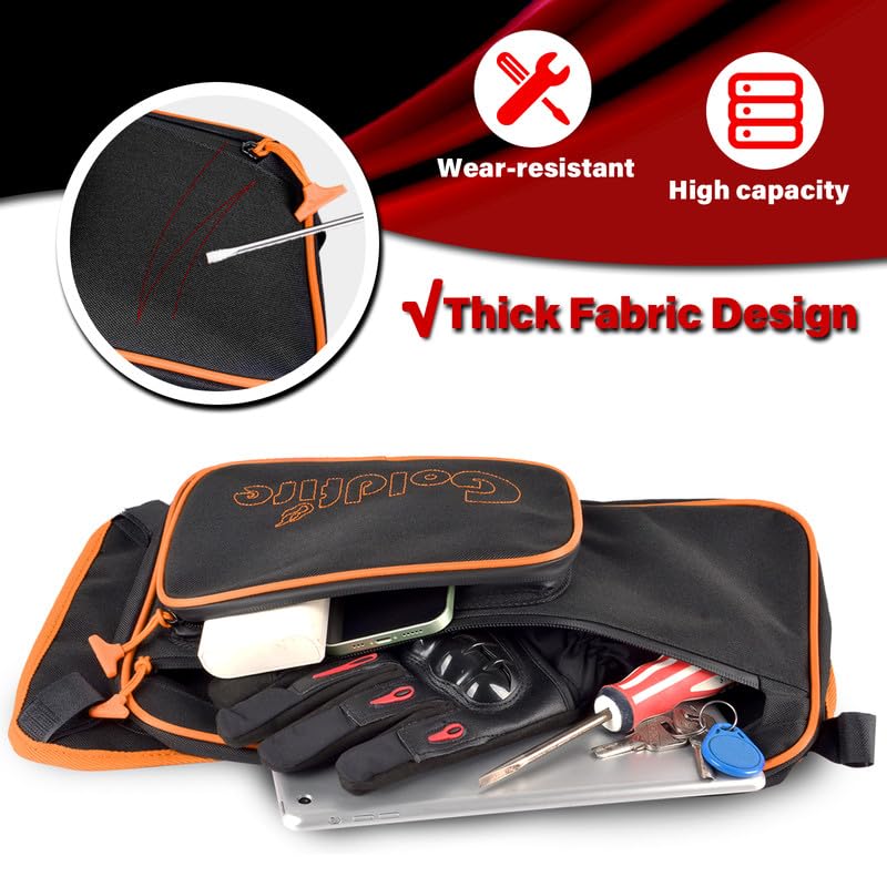 Bolsas de almacenamiento traseras para UTV, compatibles con Can-Am Maverick X3 2017-2026 (todos los modelos), organizadores para puertas del conductor y pasajero, paquete de 2 - Naranja miniatura 6