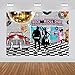 50s Diner Backdrop Large Banner Decoration Dessert Table Background Photobooth Prop Non-Washable 7x5feet