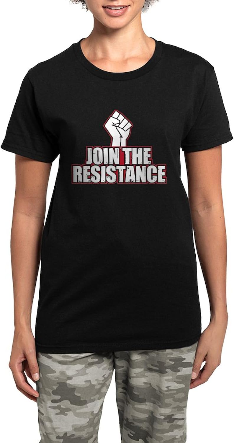 CafePress Join The Resistance Women's Dark Pajamas Womens Novelty PJ Sleepwear