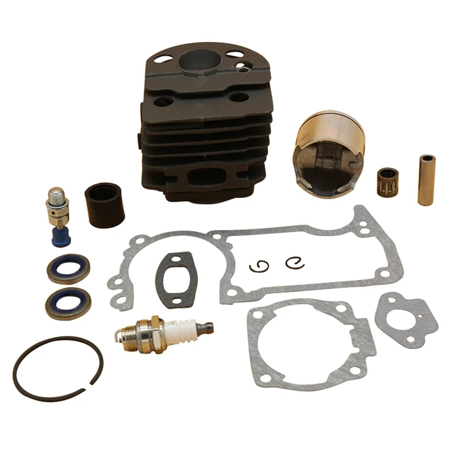 Zestaw zaworów dekompresyjnych kolektora tłokowego 46MM do Husqvarny, 51 55, Ranchera, części zamienne pił łańcuchowych ogrodowych Tłok cylindra do maszyn ogrodowych