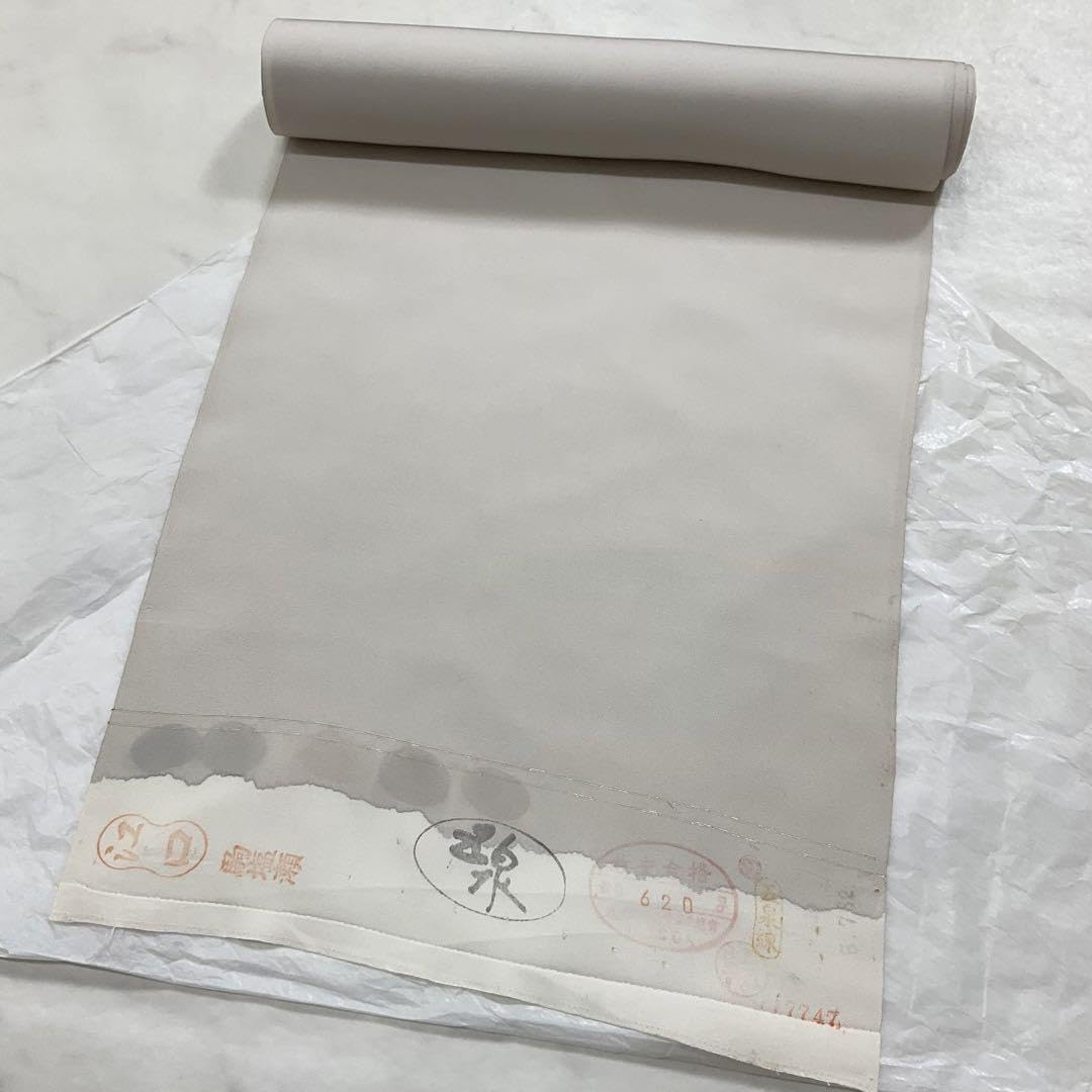 kimonoarisa○厳選○最高級手描き友禅駒塩瀬○五泉○上質な名古屋帯地反物