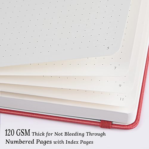 Miniatura 3 de Cuaderno de puntos, paquete de 7 cuadernos de cuero para mujeres y hombres, cuadernos a granel para estudiantes, oficina, diario, escritura, dibujo,