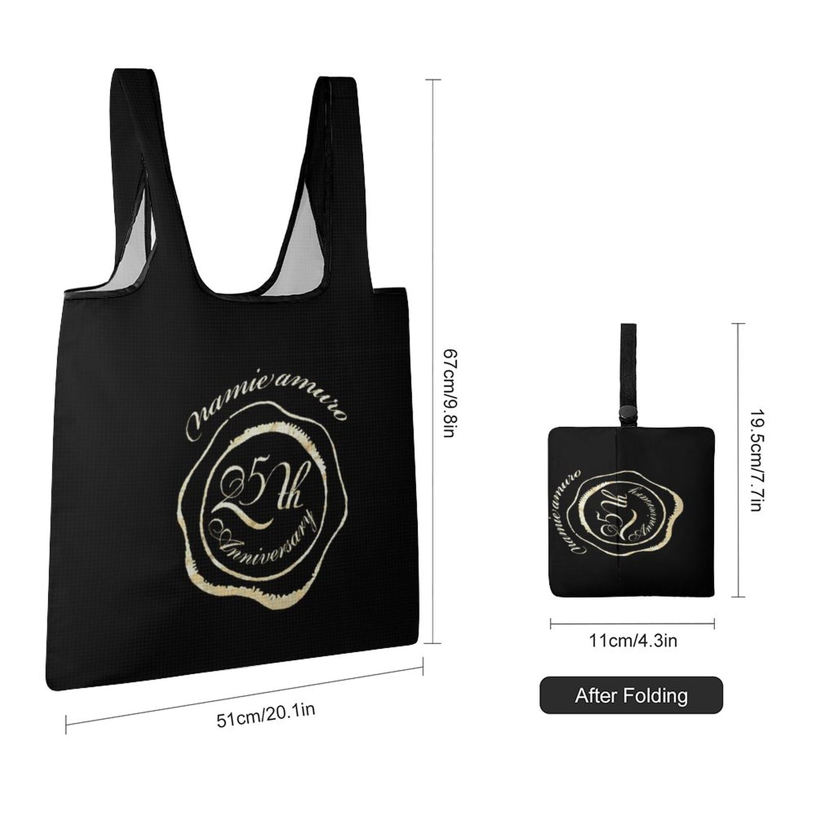 Amazon.co.jp: 安室 奈美恵 エコバッグ 折りたたみ コンビニ おしゃれ  