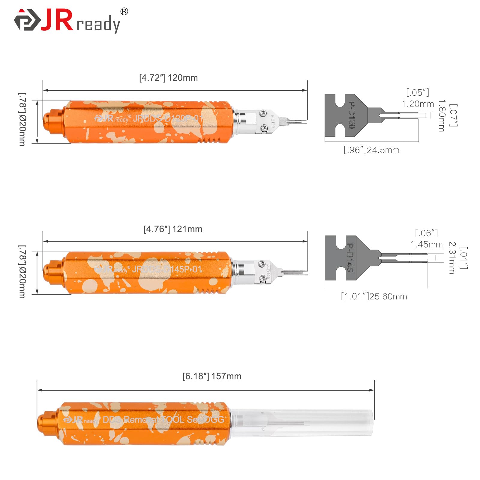 JRready ST5386 Ensemble de 2 Outils de déconnexion des Broches Molex, adapté aux connecteurs mâles/Femelles Molex MX3.0 et aux connecteurs Micro-adaptateurs.