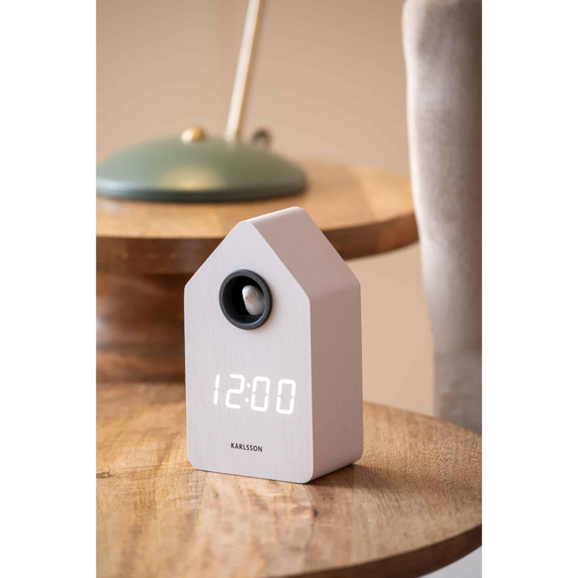Karlsson Horloge réveil rétro Mr. White - Diam. 11 cm pas cher