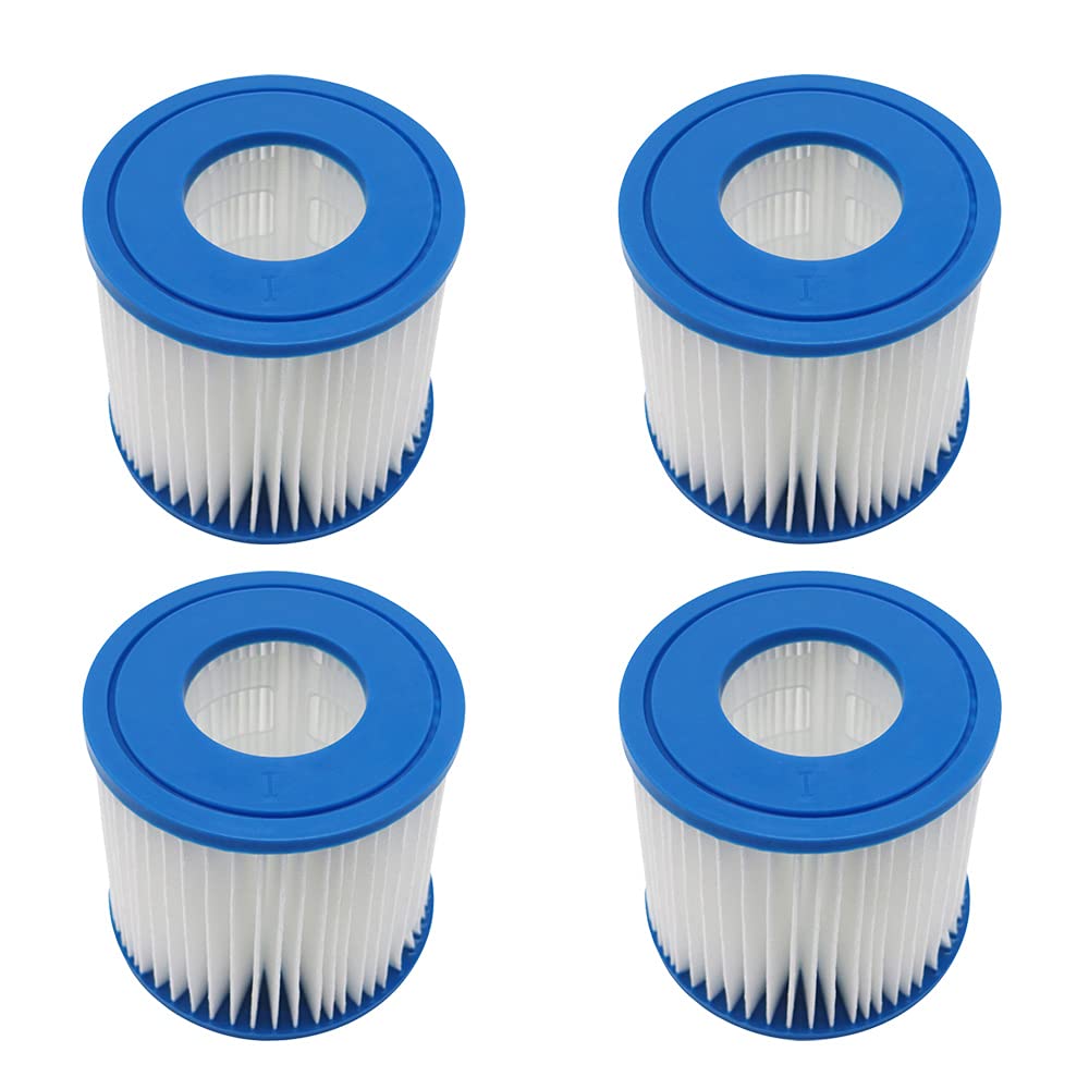 YanBan Cartucho de Filtro de Piscina Compatible con Best-Way 58381 Bomba de Filtro, Paquete de 4 filtros de Repuesto compatibles con Flowclear Tipo I