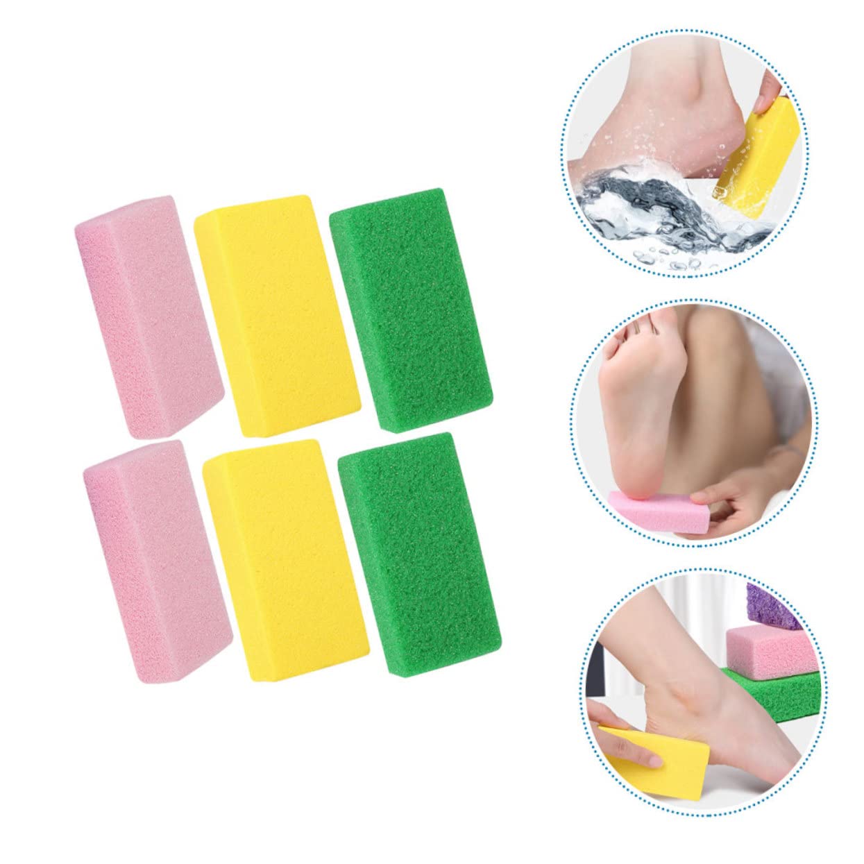 FRCOLOR 30 Pièces Pierre Planche À Frotter Épurateur De Dissolvant De Pied Pédicure Lime À Pied Exfoliant Pour Les Pieds Dissolvant De Lime À Pied Pierre Outil De
