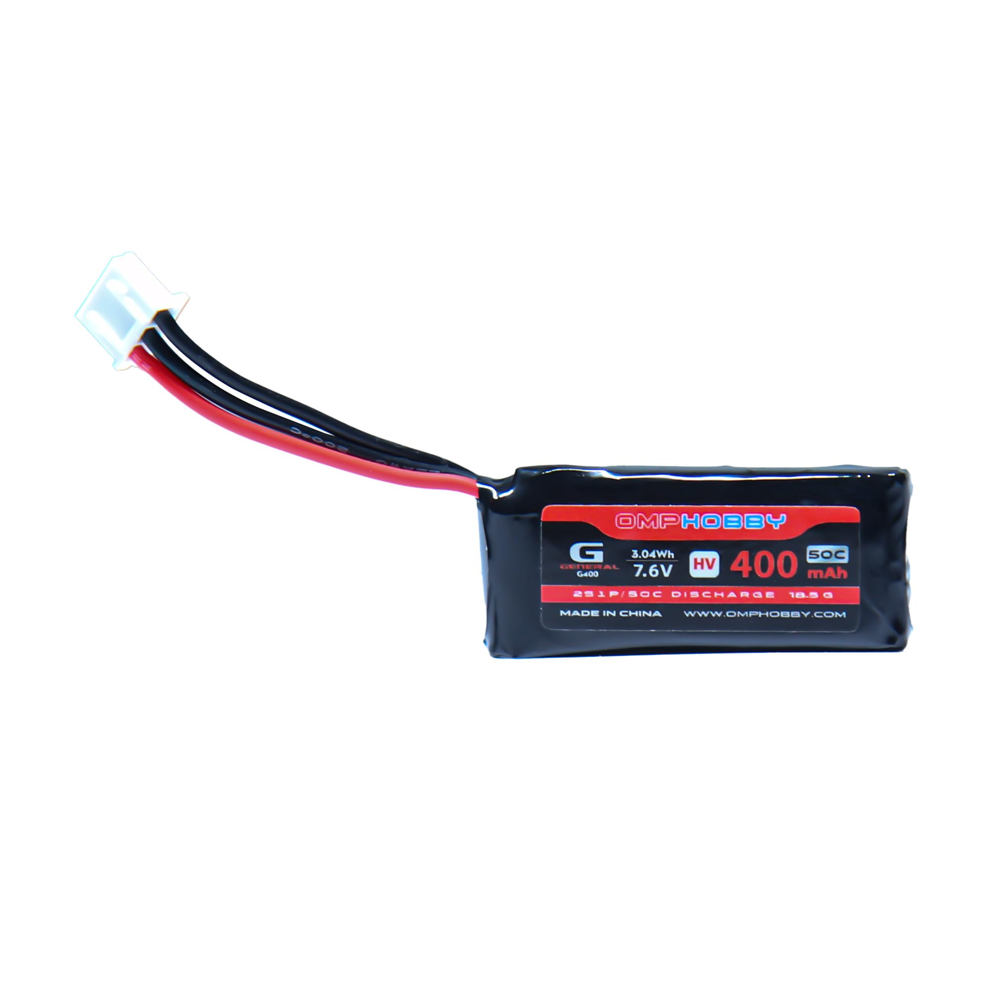 OMPHOBBY M1 Helicopter Parts Lithium Battery 2S 400mAh 50C OSHM1224 Original Replacement – for M1 / M1 V1 / M1 EVO RC Helicopters Accessories Spare Part (Not Compatible with M1 V3 PRO) — image 1