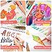ZSCM Art Duo Tip Brush Markers Set, 60 Colors Fine Brush Tip Artist Drawing Pens Set with Coloring Book, for Adult Sketching Journal Planner School Supplies Gifts