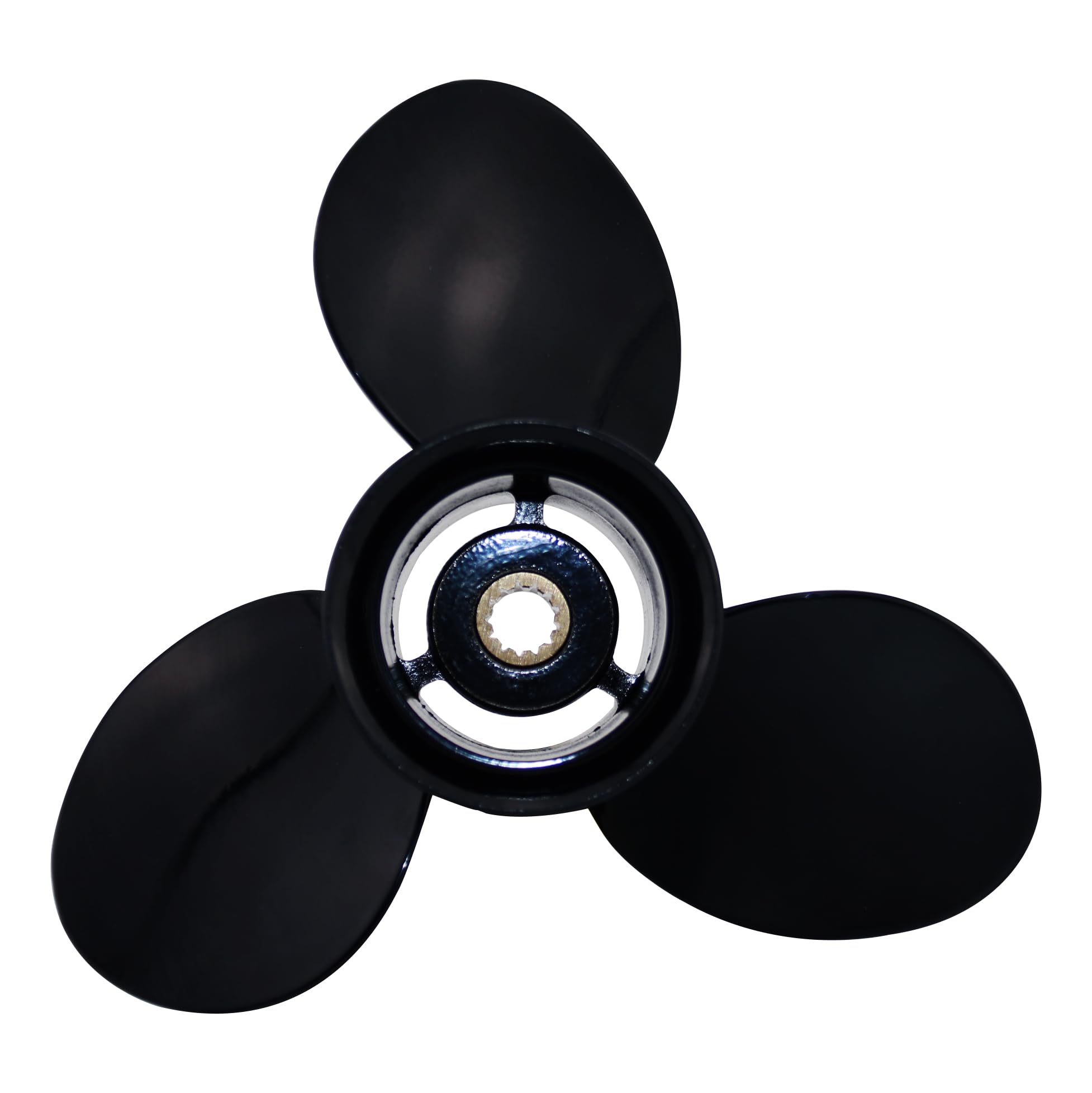 Captain Aluminum Outboard Propeller Fit Evinrude/Johnson Engines 8-15HP 13Tooth Spline RH (9.25x8)