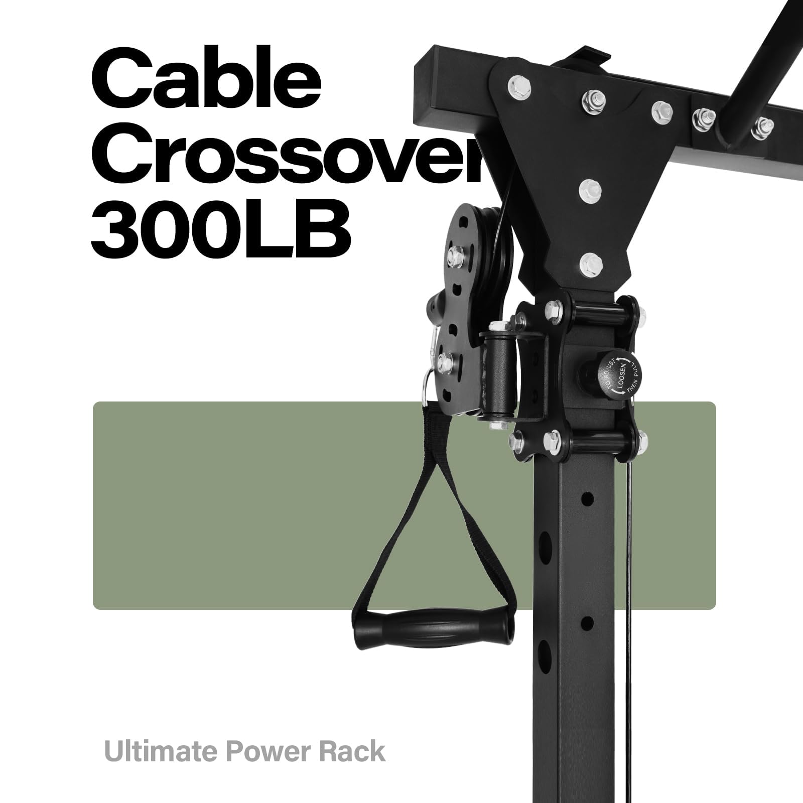 MAJOR FITNESS Drone1 Power Cage - Power Rack multifunzione per palestra domestica, squat, sistema crossover per cavi, per allenamento della forza, struttura in acciaio resistente