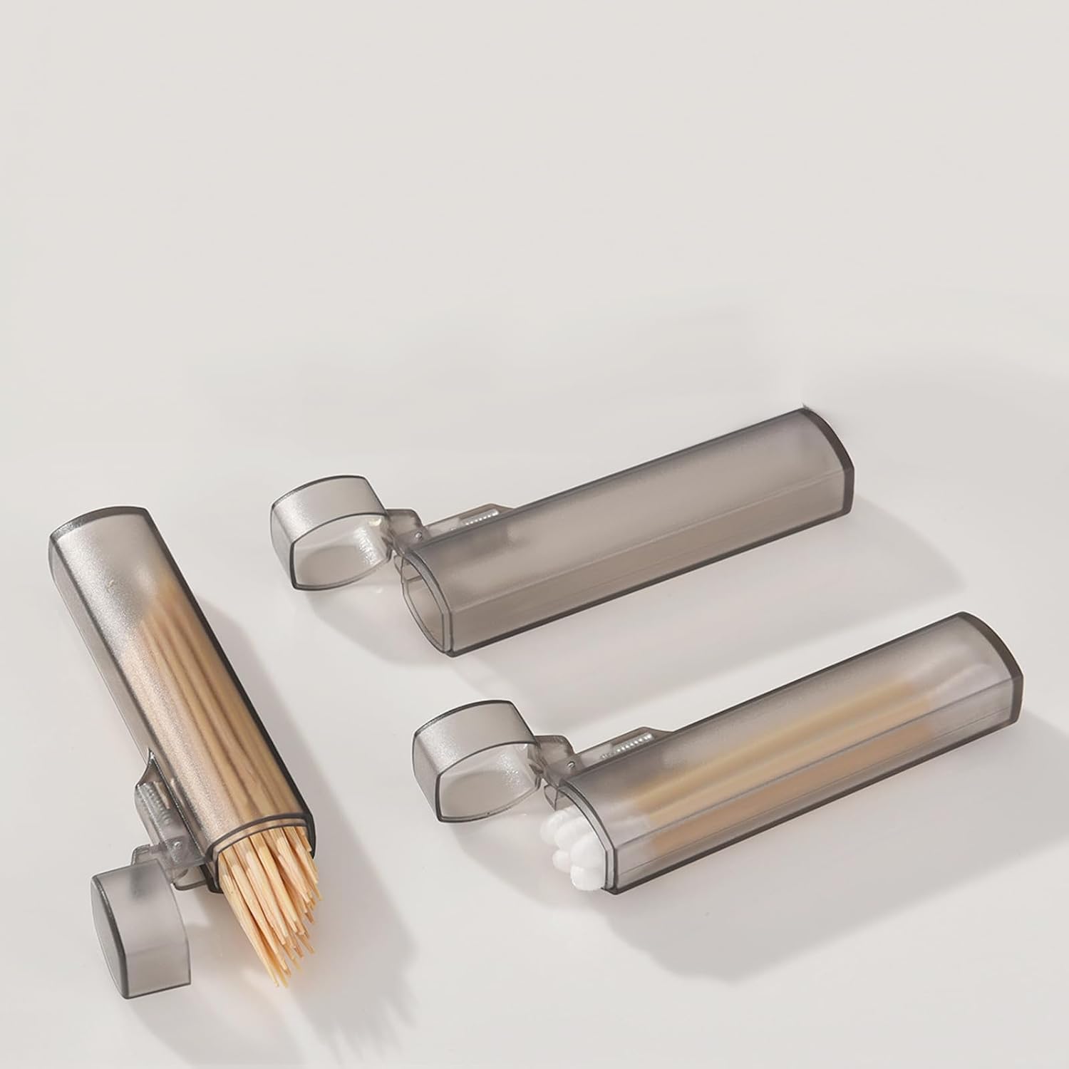 5Pcs Portable Mini Plastic Toothpick Holders Box Pocket Toothpick Case Toothpick Dispenser Travel Toothpick Container Easy to Carry in Your Pocket, Bag for Outdoor Travel Camping Picnic Purse - Image 4