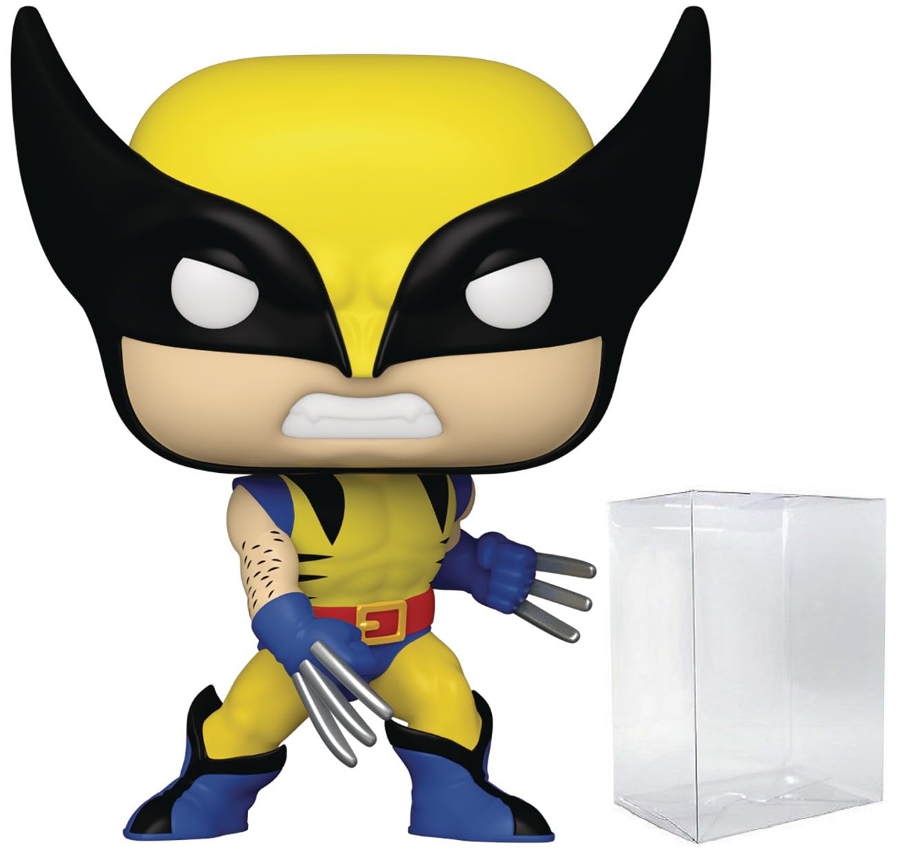 POPMarvel: Wolverine 50th Anniversary - Classic Wolverine Funko Vinyl Figure (Bundled with Compatible Box Protector Case), Multicolor, 3.75 inches