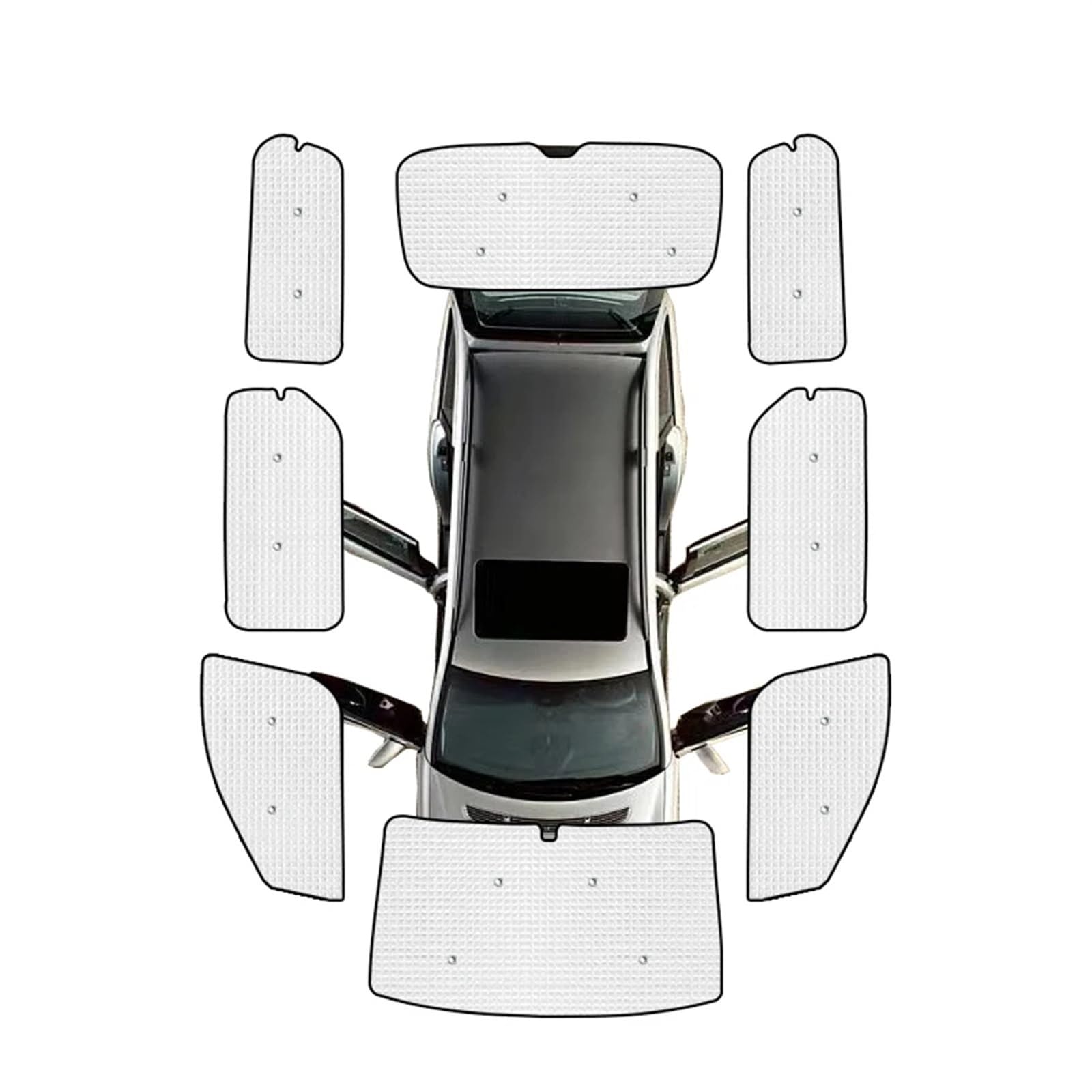 Auto-Seitenfenster-Sonnenschutz Für Hyundai Für Starex H-1 2007-2017 Auto Sonnenschutz Abdeckung Sonnenschirm Sonnenblende Sonnenschutz Fenster Abdeckung Sommer Sonnenschirme(All Sunshades)