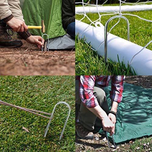 N1Fit Trampoline Anchors - Trampoline Accessories Stakes Trampoline Stakes Anchors High Wind 12in U Anchors U Steaks Trampoline Stakes Anchors Trampoline Anchor Trampoline