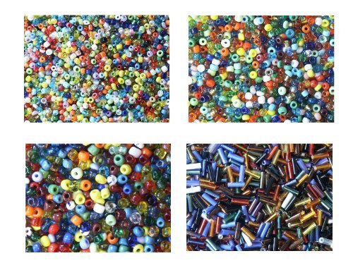 Economy Glass Seed Bead Bugle Bead Starter Pack Sizes: 11/0 8/0 6/0 #3 by SeedBeadExplosion