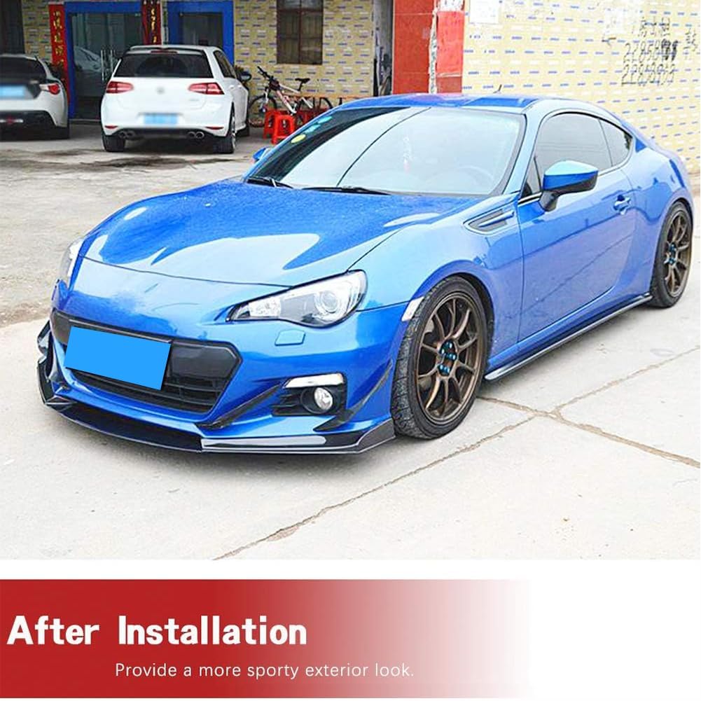 Carbon Fiber Chin Spoiler fits for Subaru BRZ 2013-2016 Front Bumper Lip Spoiler Chin Splitter Factory Outlet