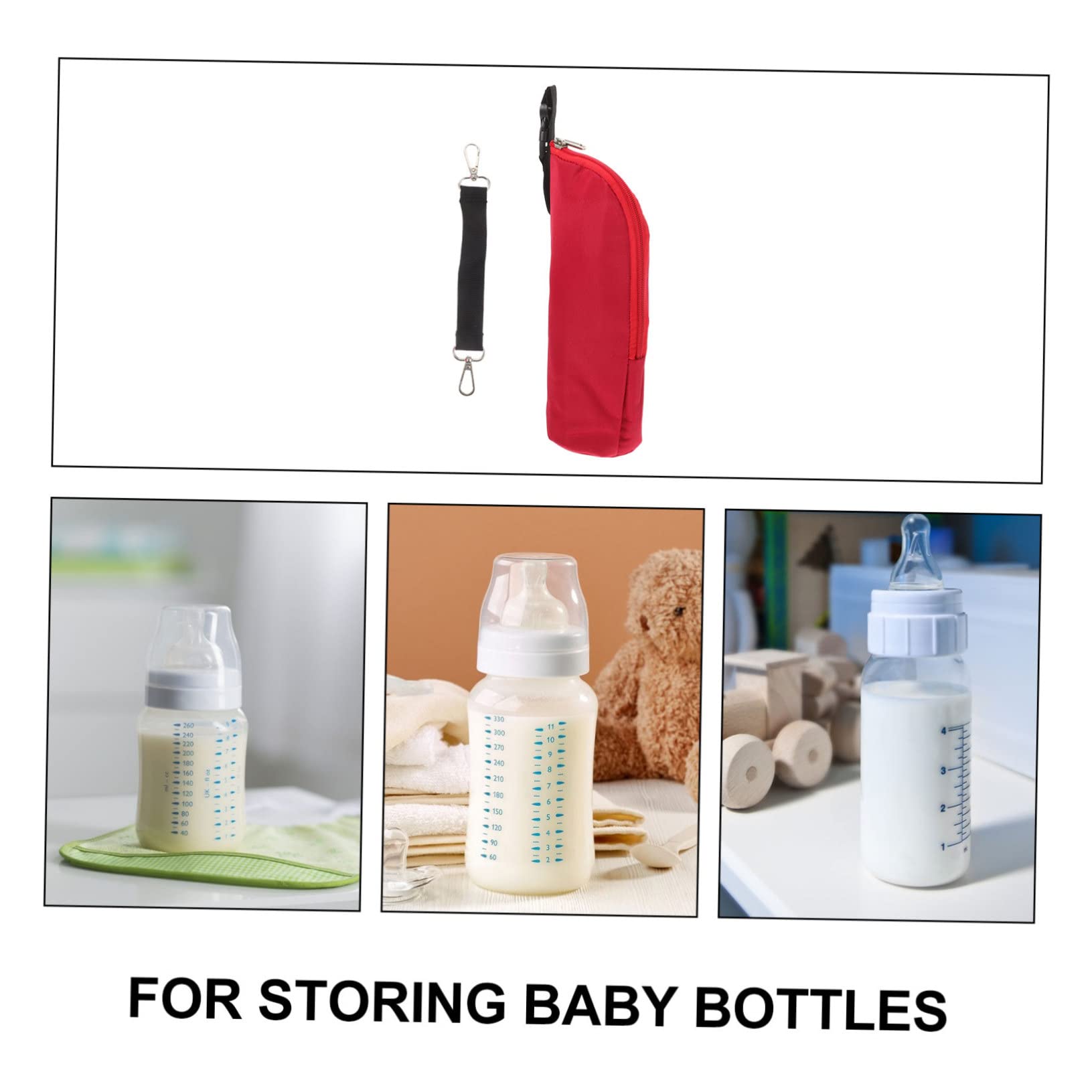 Yardwe 1 Set Insulated Bottle Bag Milk Insulation Pouch for Feeding Water Resistant Portable for Nursing Moms the Go Keeps Bottles Warm Cold