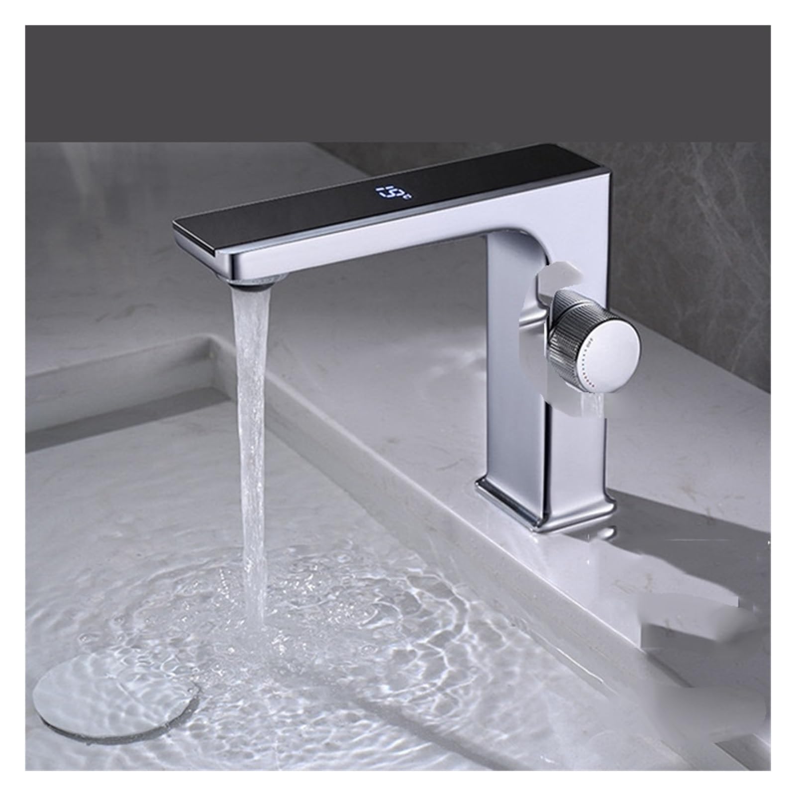 Robinet affichage température hydroélectrique mitigeur salle de bain moderne