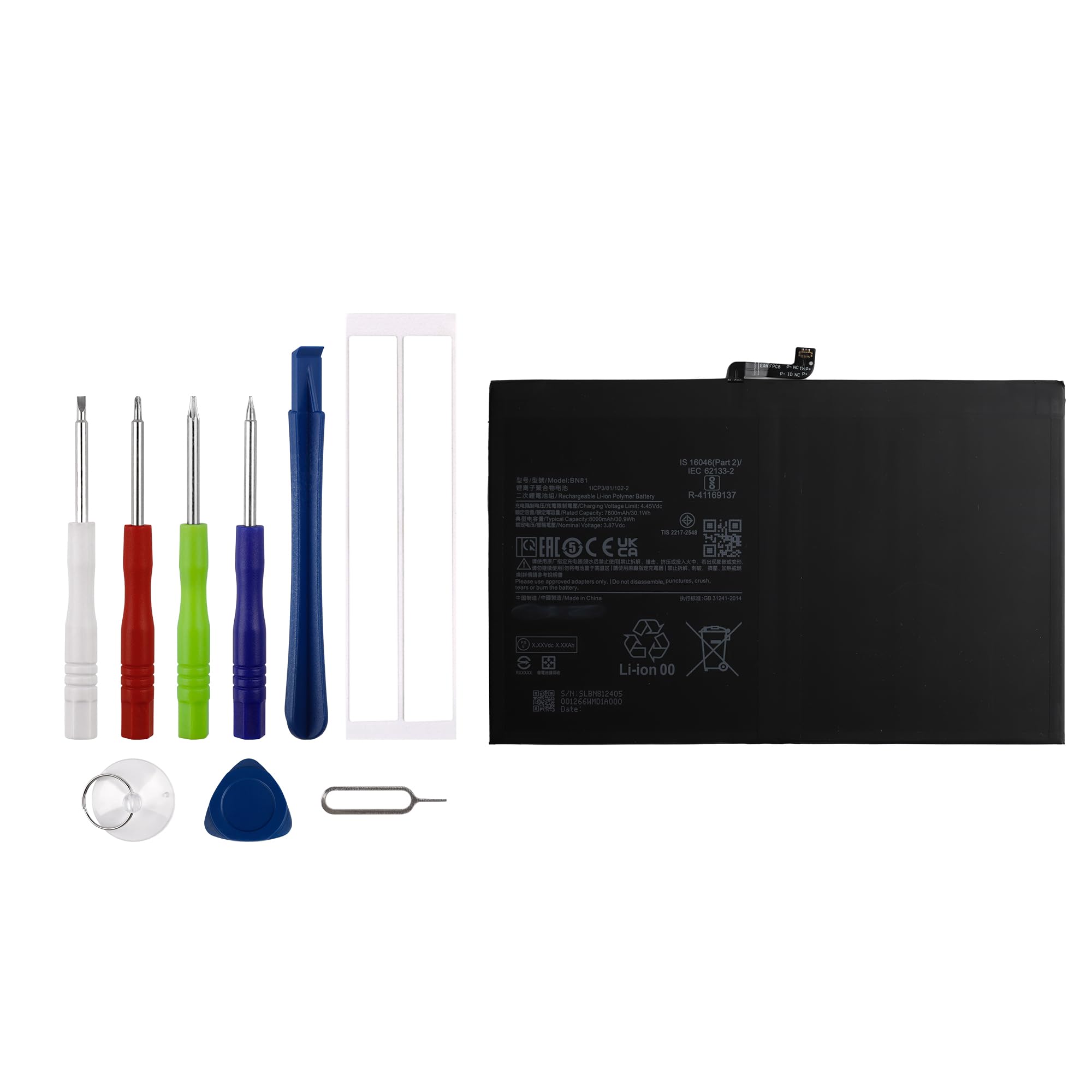 BN81 Batteria di ricambio compatibile per Redmi Pad/Redmi Pad SE con toolkit
