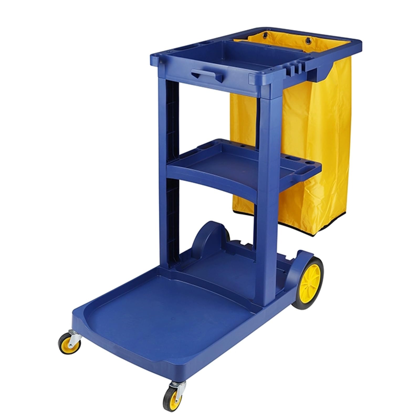 Carro de Limpieza Profesional Multifuncional,Trolleys Móviles,Cubo de fregado Profesional, Carro de limpieza viaria,para hotel, gastronomía, limpiador de edificios(Package A,Blue)